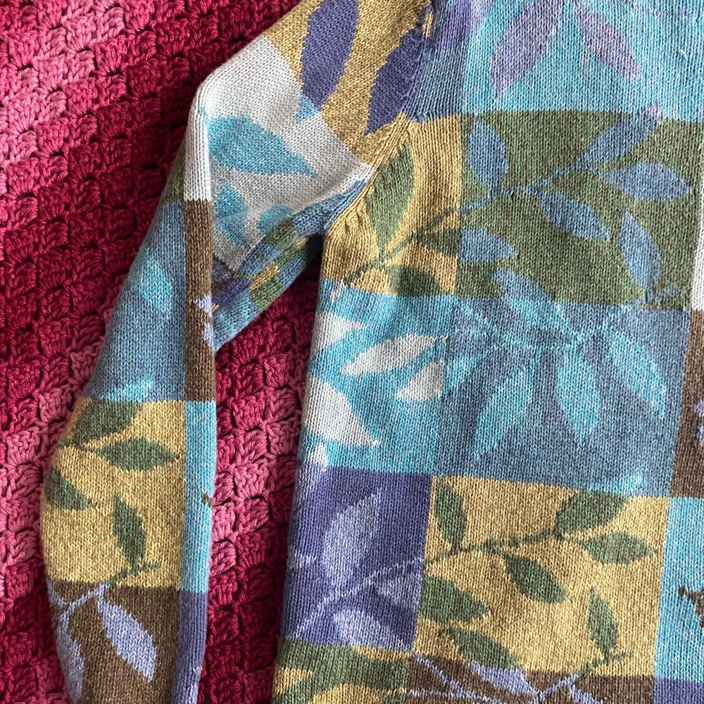 Vintage Northern Isles Patchwork Knit Cardigan - image 7